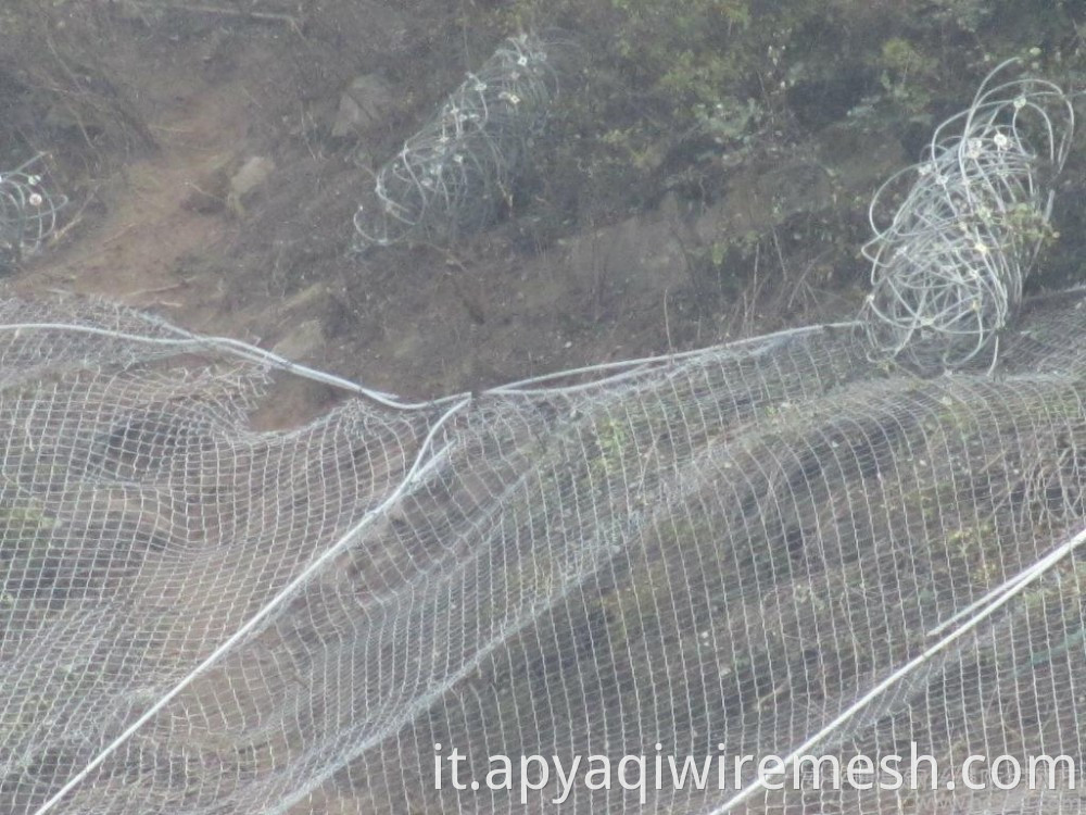 Rockfall barrier mesh SNS Sistema di protezione della sicurezza flessibile per la protezione della sicurezza rockfall